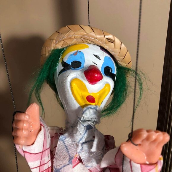 Vintage Mexican Clown marionette - Picture 4 of 8